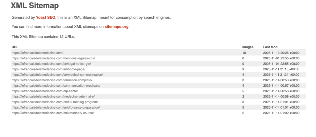 Exemple sitempa multilingue